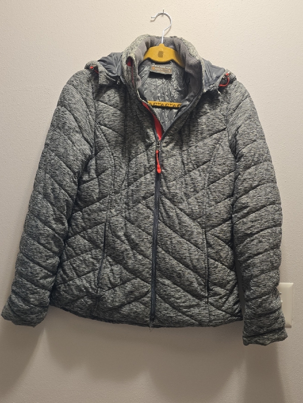 tek gear Gray Jacket FULLY INSULATED.
